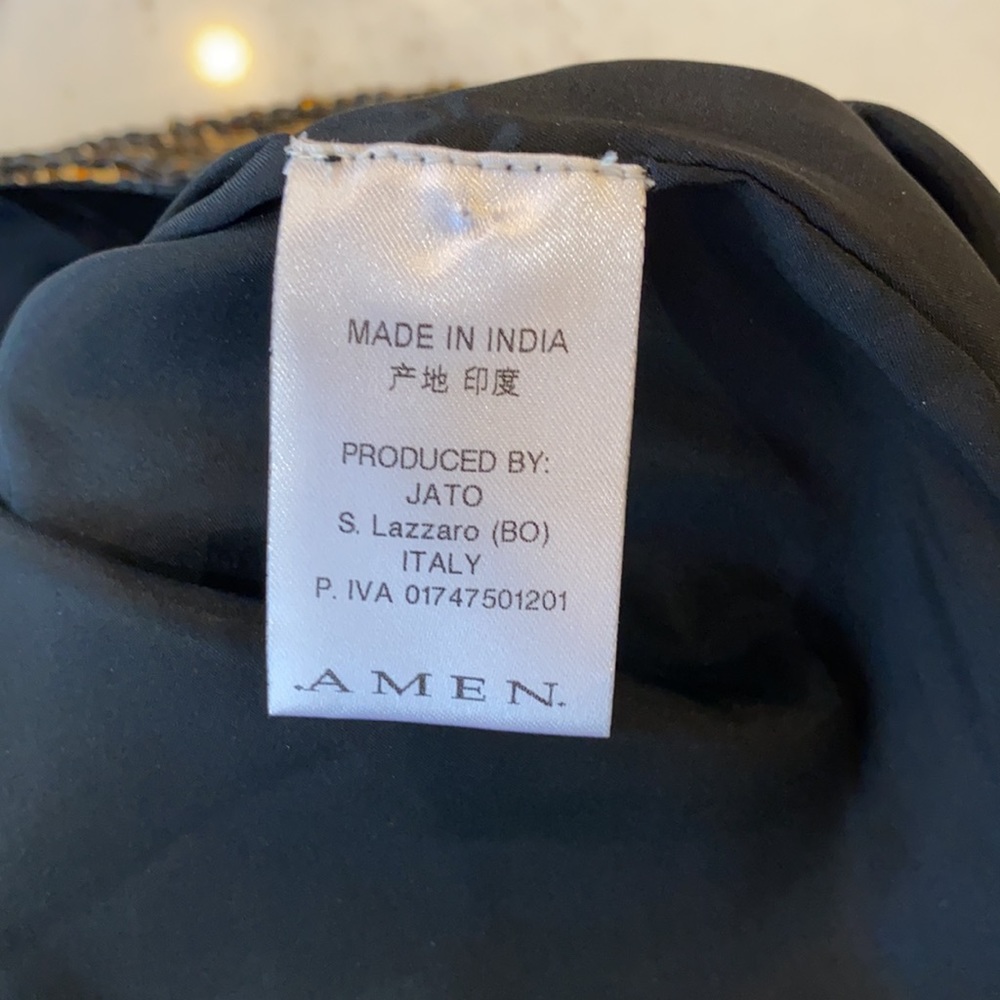 Amen All Over 2-Tone Gold/Silver Sequins Sz 38 New - Picture 5 of 6